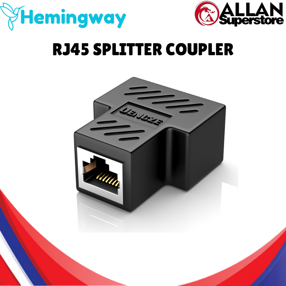 Allan Superstore Rj45 Coupler Female Connector 2 Way Network Splitter ...