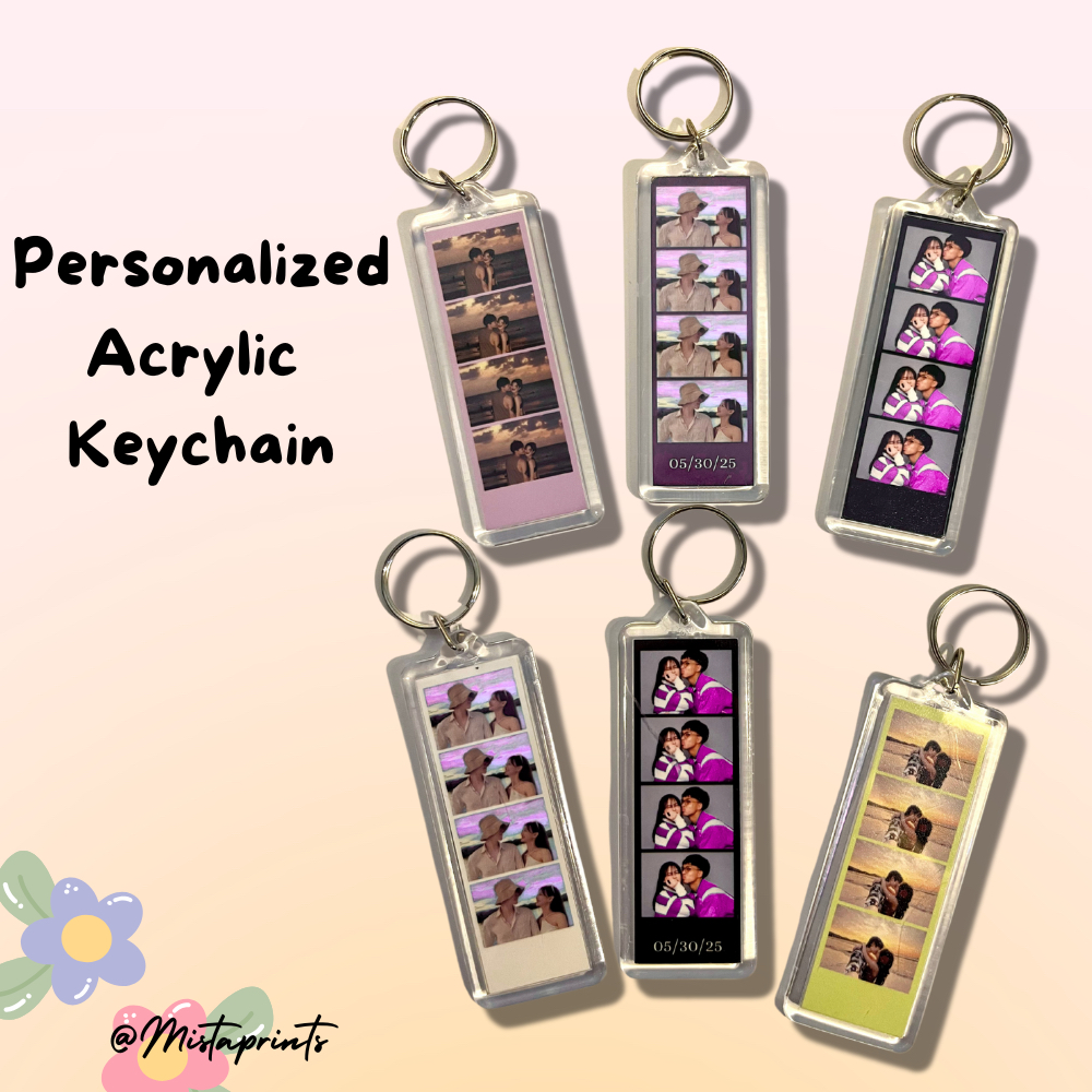 Mistaprints 1pc Personalized Acrylic Keychain Plain Design High Quality ...