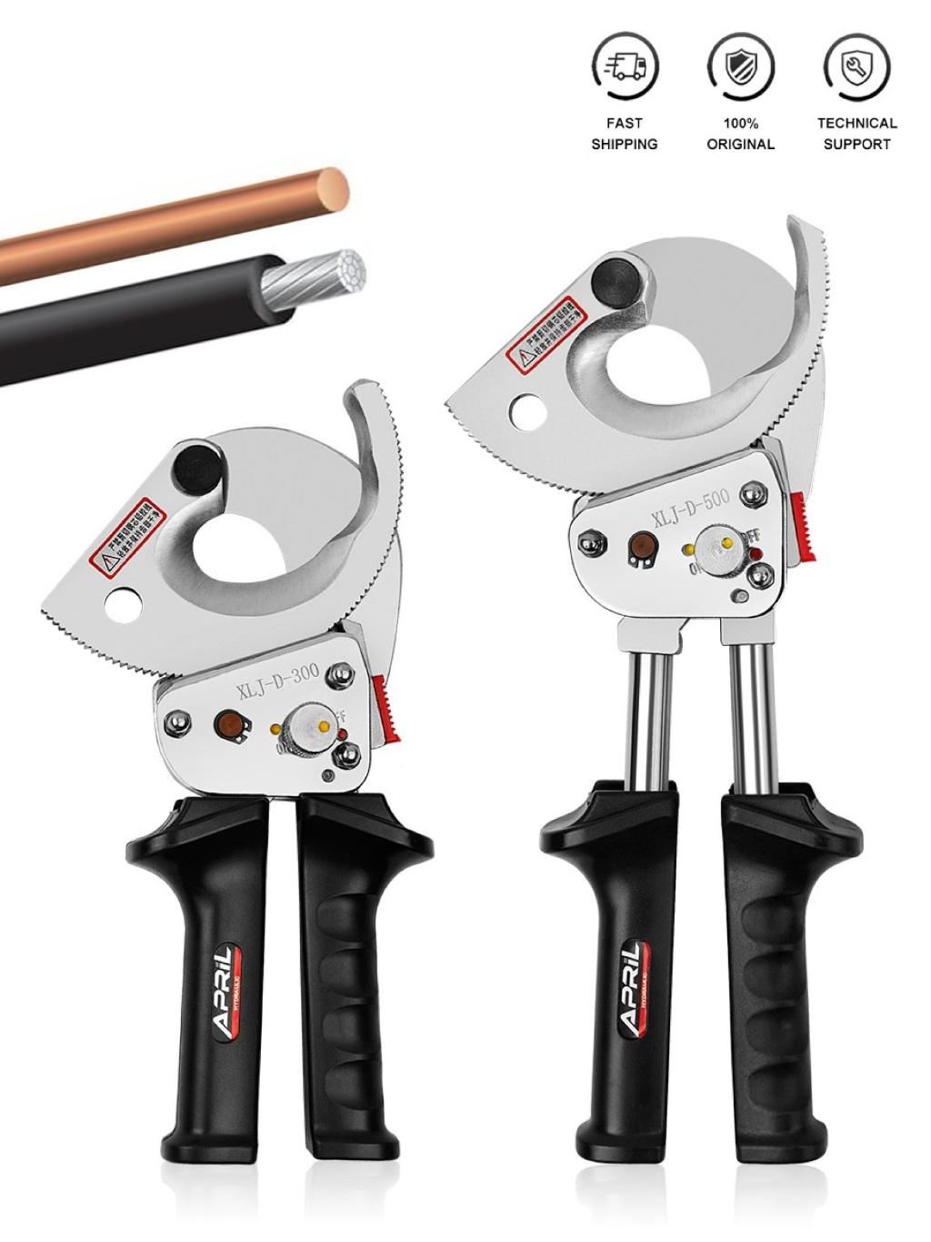 Heavy Duty Ratchet Cable Cutter Cut Up To 500mm2 Ratcheting Wire Cut ...