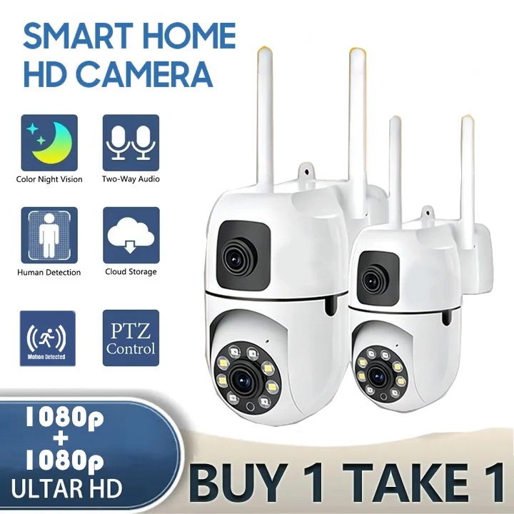 CCTV Camera HD Smart WIFI Wireless Outdoor Waterproof Full Color Night ...
