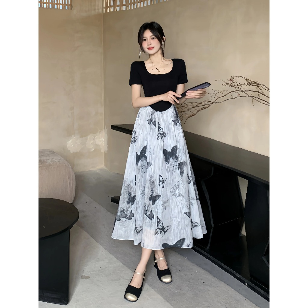long bubble hem dress tween bubble hem dress  Ginger N' Cream