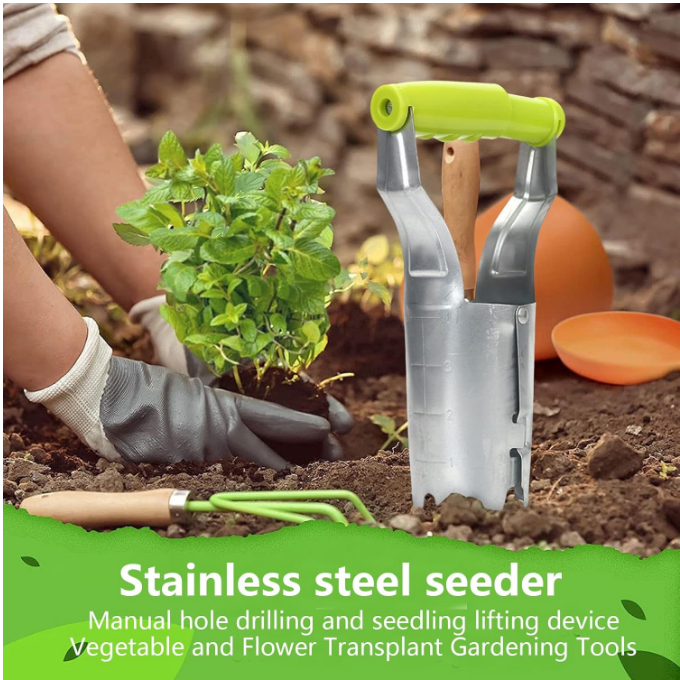 Vegetable Seedling Tube Transplanter Garden Planter Extractor Planting ...
