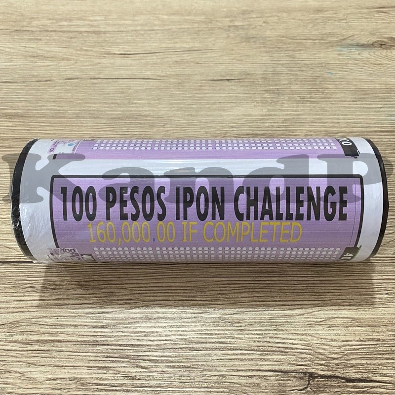 100 Peso Bill Ipon Challenge Alkansya 160,000 if completed 9 inches ...