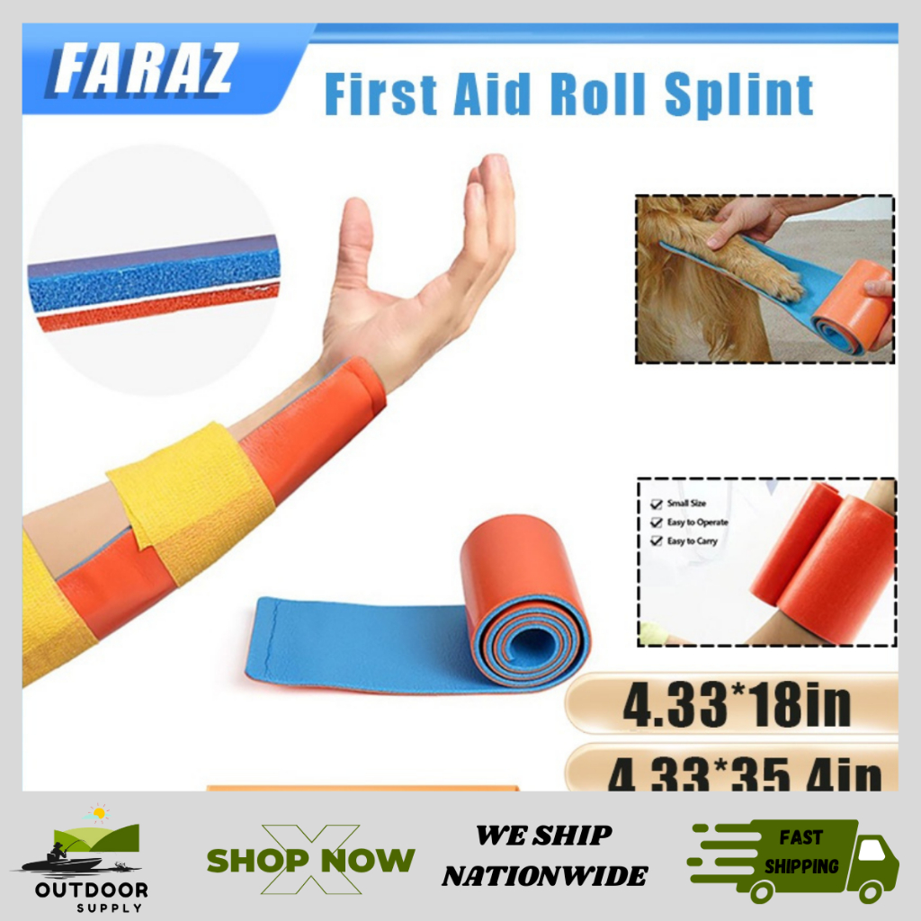 Aluminum First Aid Splint roll non-toxic and odorless Wrist arm thumb ...