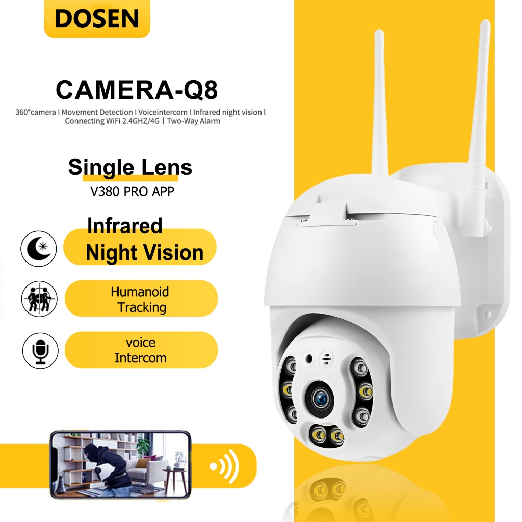 V380 HD 1080P IP Camera Wifi Wireless Outdoor CCTV Waterproof