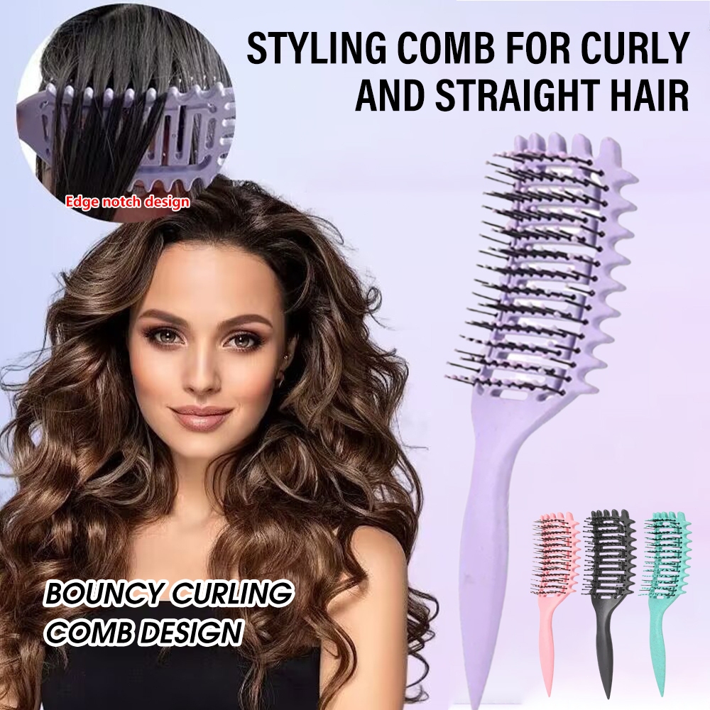 Airbag Smooth Massage Bounce Wheat Multifunctional Comb Curling Comb ...