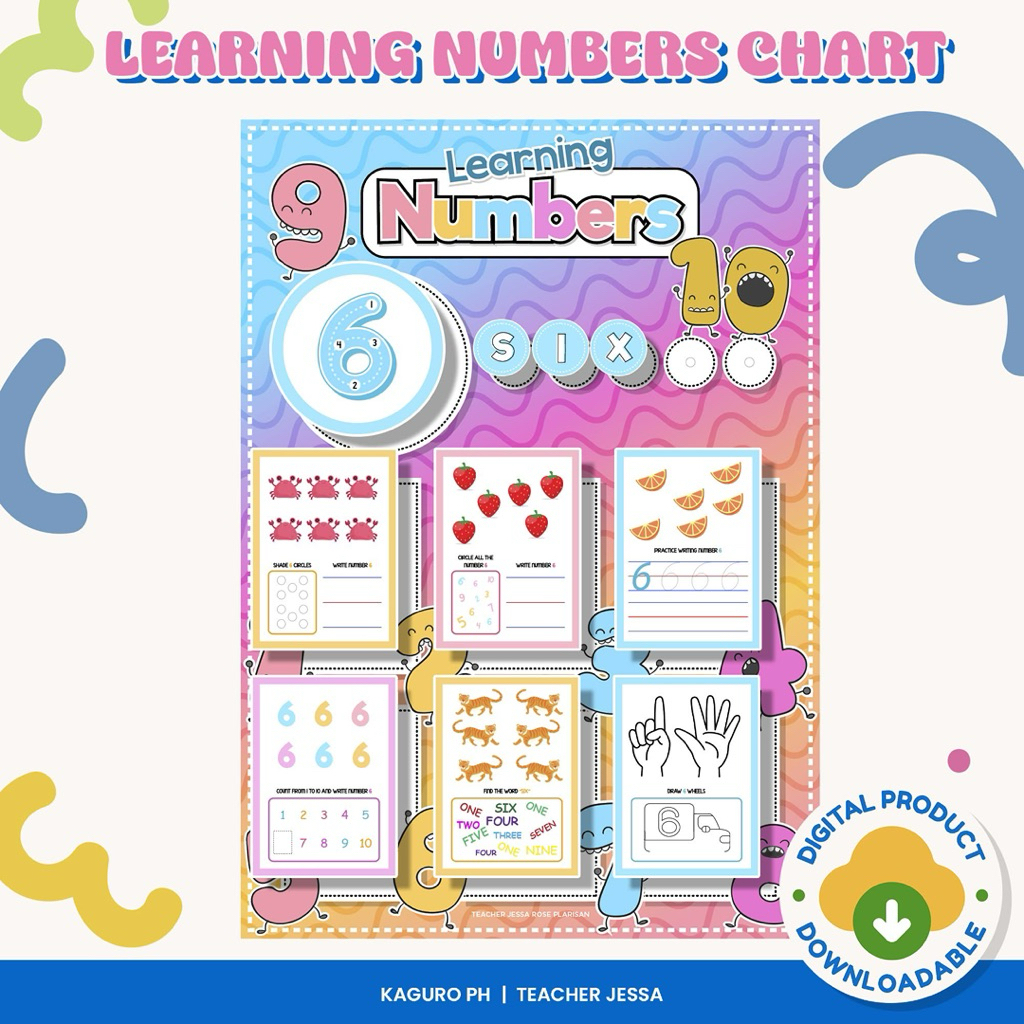 Number Chart with activities | Shopee Philippines