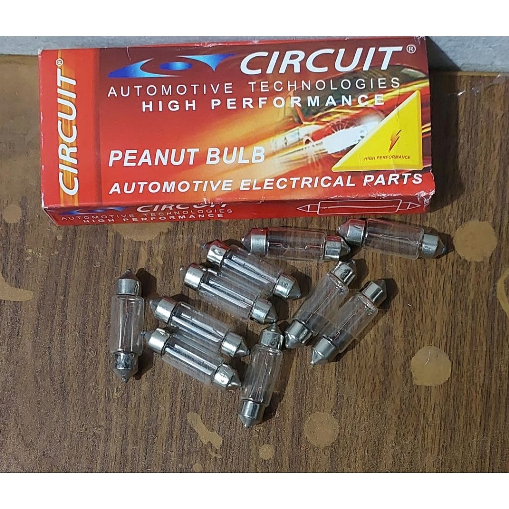 11x39 24v 10w PEANUT BULB CIRCUIT BRAND (95/10PCS) | Shopee Philippines