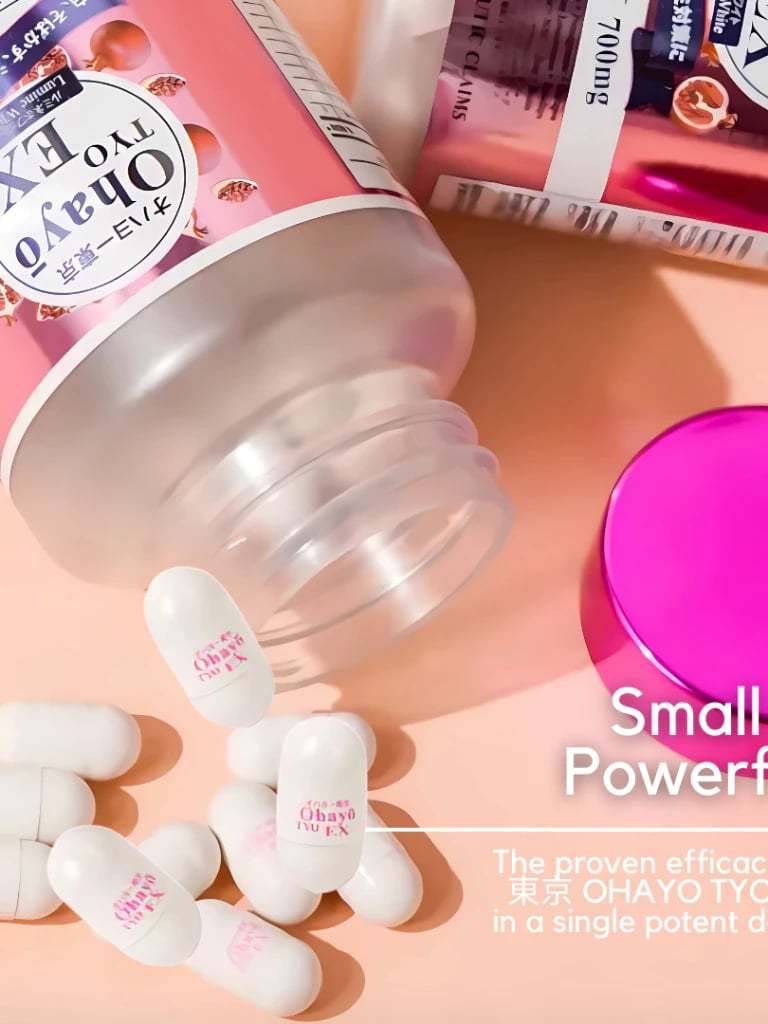 OHAYO TYO Tokyo EX Lumine White 100% MADE IN JAPAN 60 Capsules Glutathione  Collagen Vitamin C FDA