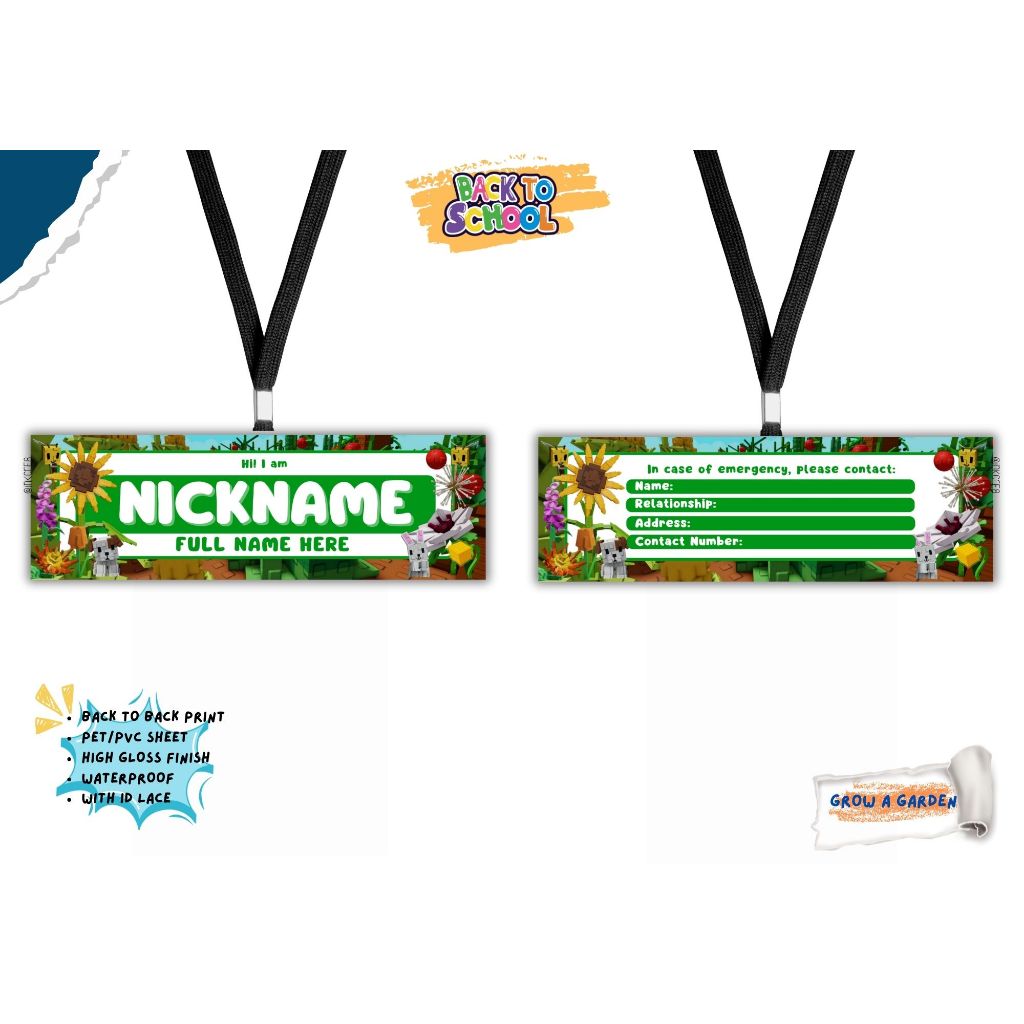 Personalized PVC Name Tag for BOYS | Shopee Philippines