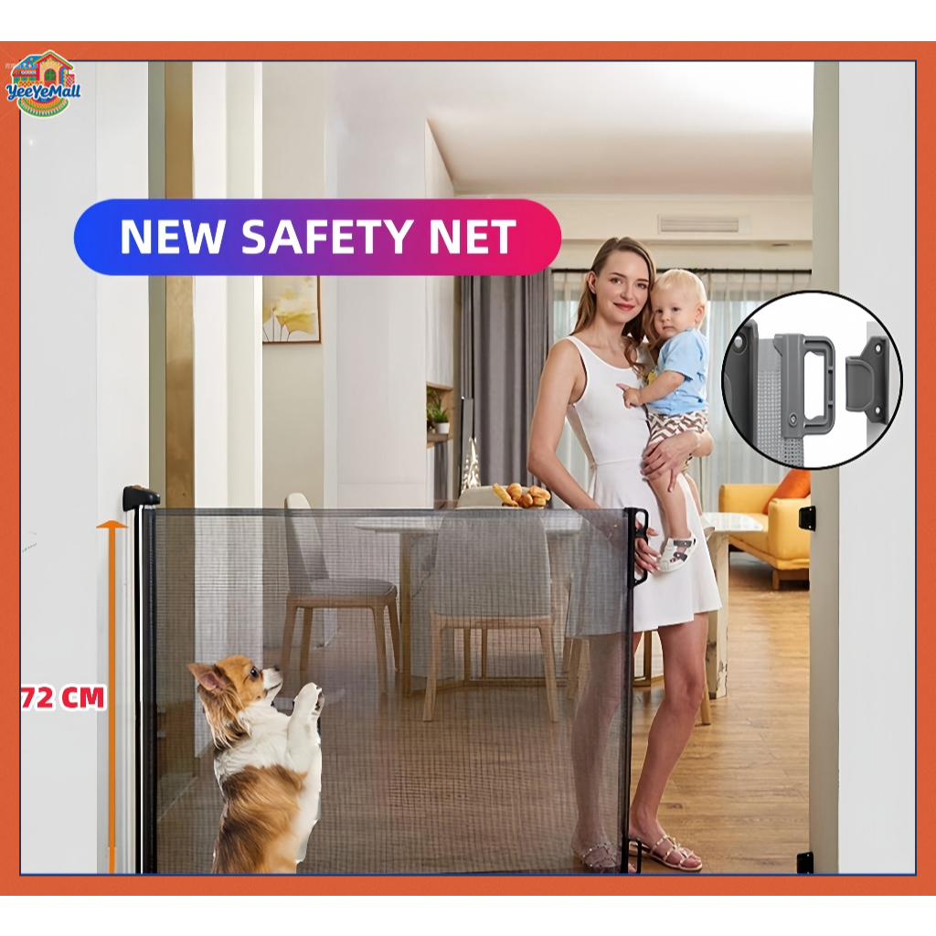 Portable Foldable Adjustable Pet Magic Gate Baby Safety Door Gate Pet ...