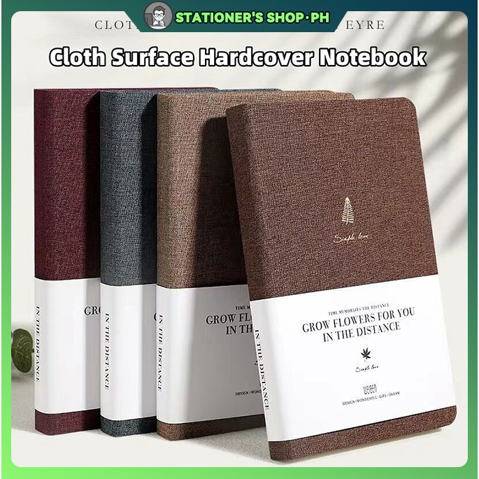 112sheets Fabric Hardcover Notebook A5/B5 Thick Business Notebook Line ...