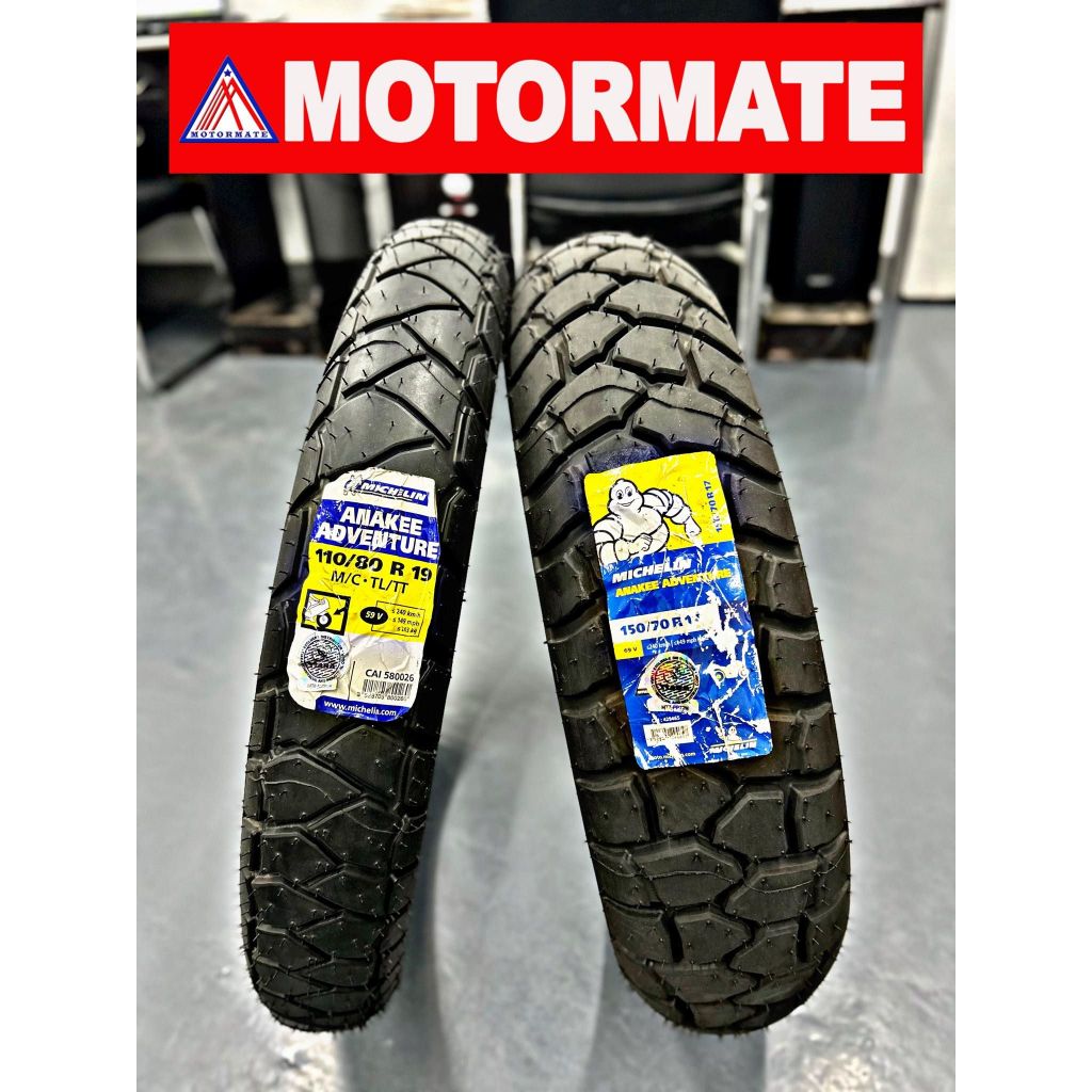 MICHELIN Anakee Adventure SET 110/80 R19 & 150/70 R17 Shopee Philippines