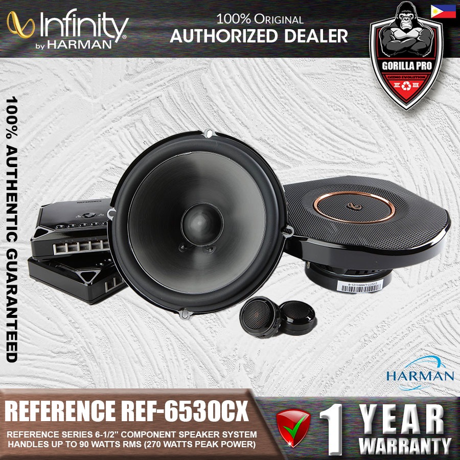 Infinity REF-6530cx 6.5" Component Speakers | 90W RMS, 270W Peak | 1 ...
