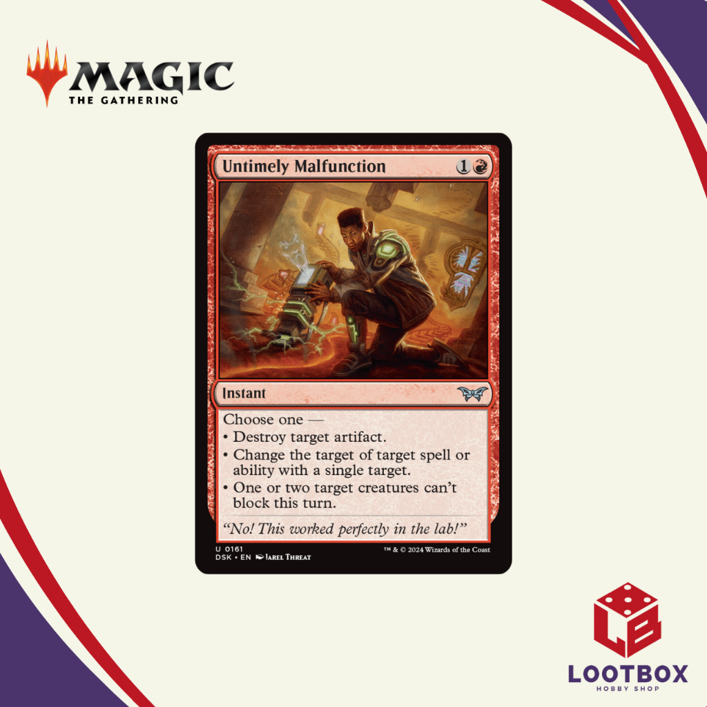 Magic the Gathering: Untimely Malfunction (Uncommon) - Duskmourn ...