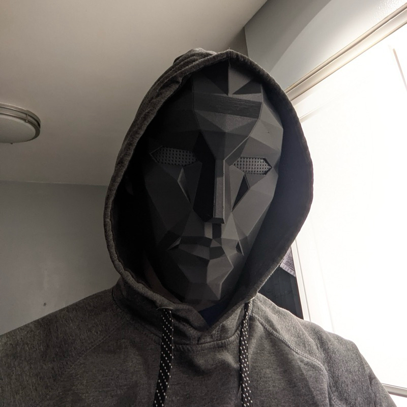 Frontman Mask | Cosplay | Black Mask | Costume | Halloween | 3D Printed ...