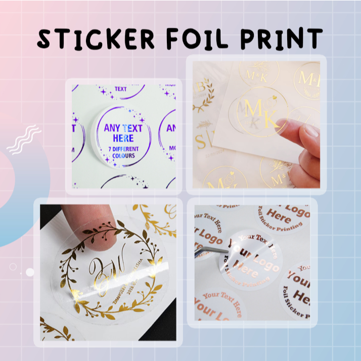 Foil Sticker Print | Customize Personalize | Shopee Philippines
