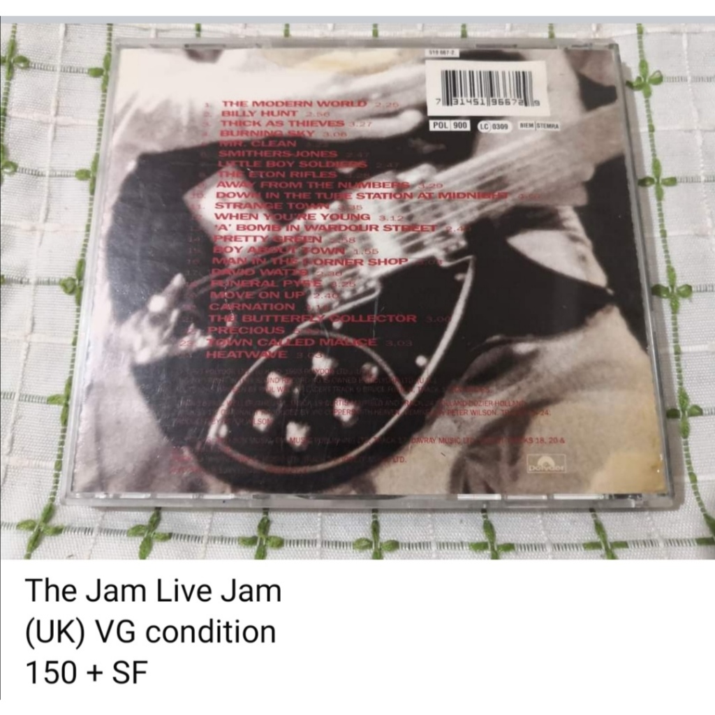The Jam Live Jam CD (unsealed) | Shopee Philippines