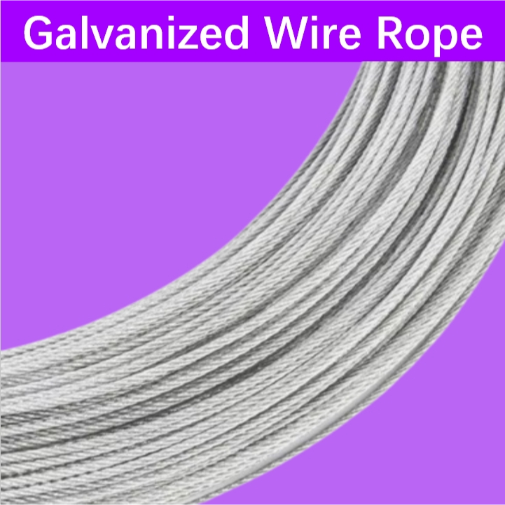 Mago 20-25 Meters Galvanized Steel Cable Wire Rope 6x12 FC 4mm-5mm-6mm ...