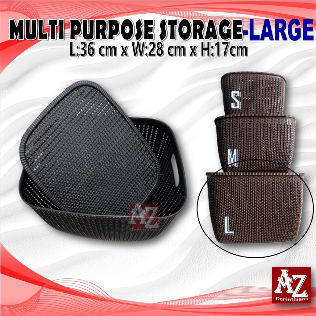Plastic Rattan Basket with Cover, Storage Box with Cover rattan Style ...