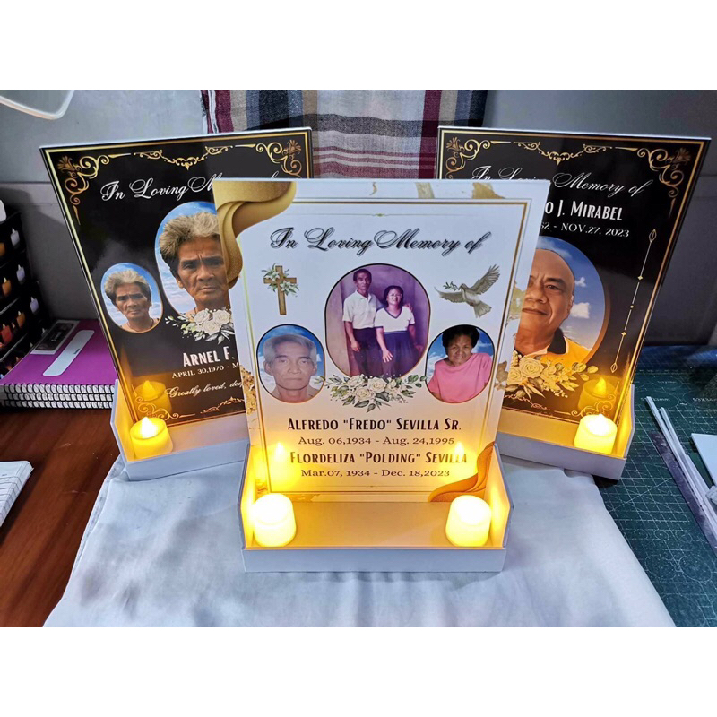 a4 size sintra lapida with 2pcs led light | Shopee Philippines