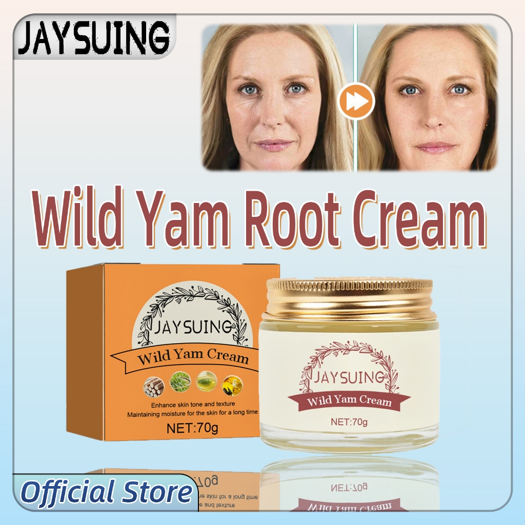 Jaysuing Natural Wild Yam Cream 70g Pure Herbal Ingredients Anti-Ageing ...