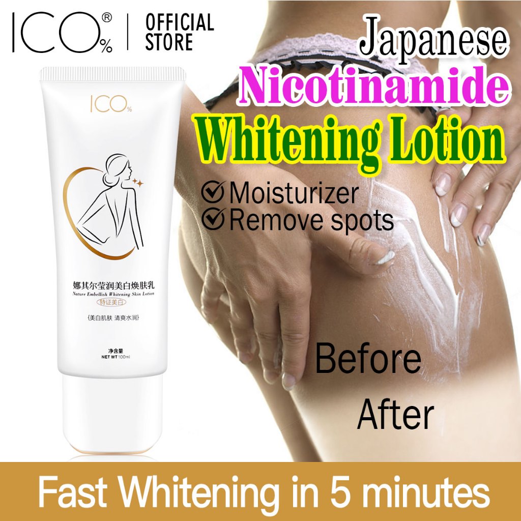 ICO Niacinamide Whitening Cream Moisturizer lotion Body Remove spots ...