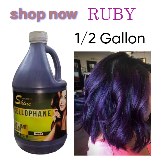 Cellophane haircoloring Treatment Brilliant color Ruby 1/2 gallon ...