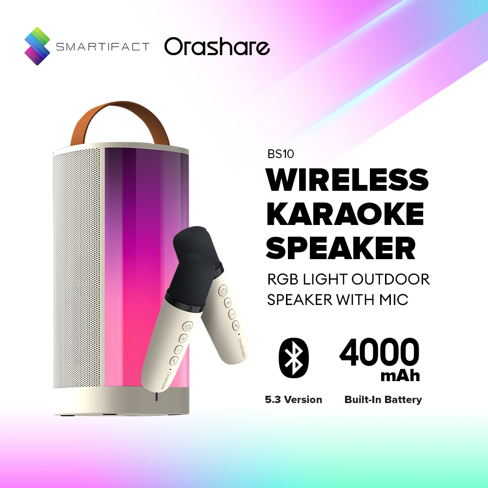 Orashare BS10 Wireless Karaoke Speaker With Mic 360° Stereo Sound ...