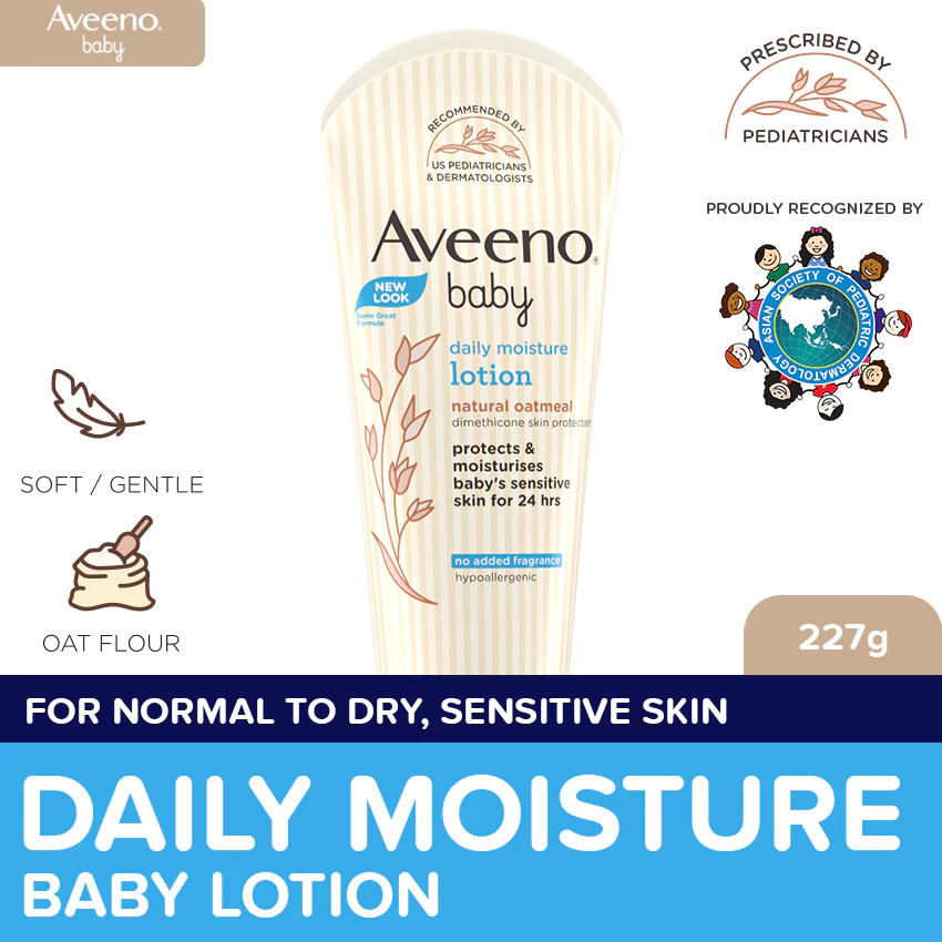 Aveeno Baby Daily Moisture Lotion 227g: baby lotion for sensitive skin, dry skin