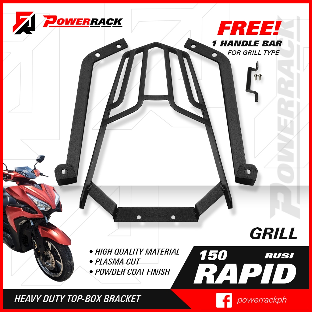 Top Box bracket for RUSI RAPID / Laser Cut / powder coated / RAPID ...