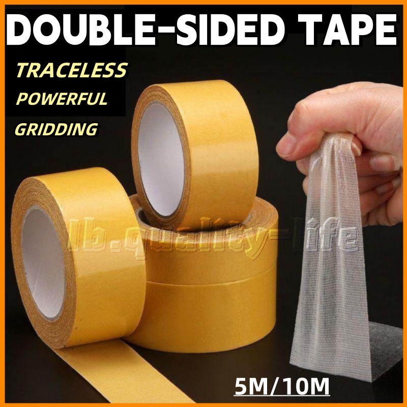 5/10M DoubleSided Tape Mesh Heavy High Strong Sticky Durable Duct