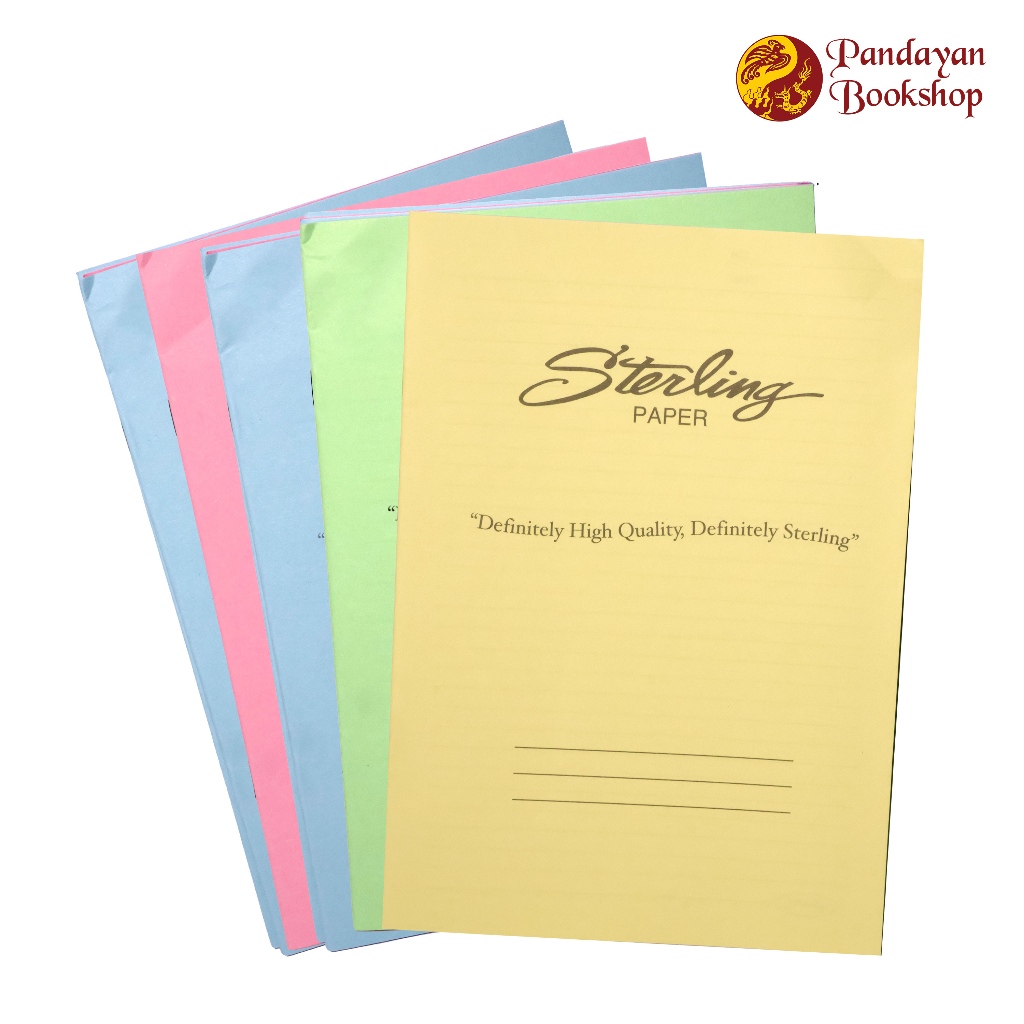 Sterling Paper Binder Filler Notebook Assorted Color 5's | Shopee ...