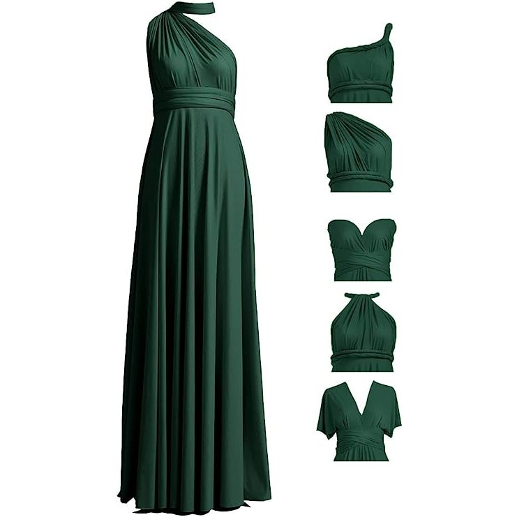 Dark Emerald Infinity Dress with attached tube Floorlength Shopee Philippines