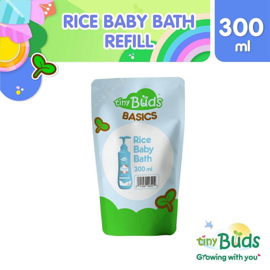Tiny Buds Natural Rice Baby Bath Refill 300ML | Shopee Philippines