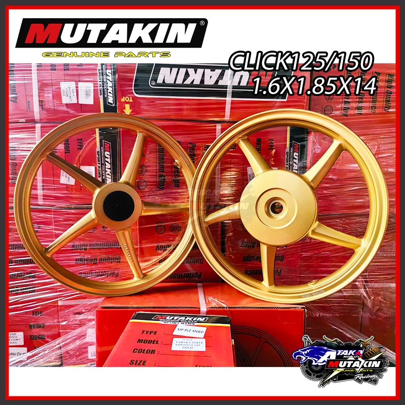 MUTAKIN Mags For Honda Click 125 Click 150 Click V1 V2 V3 Front Disc ...