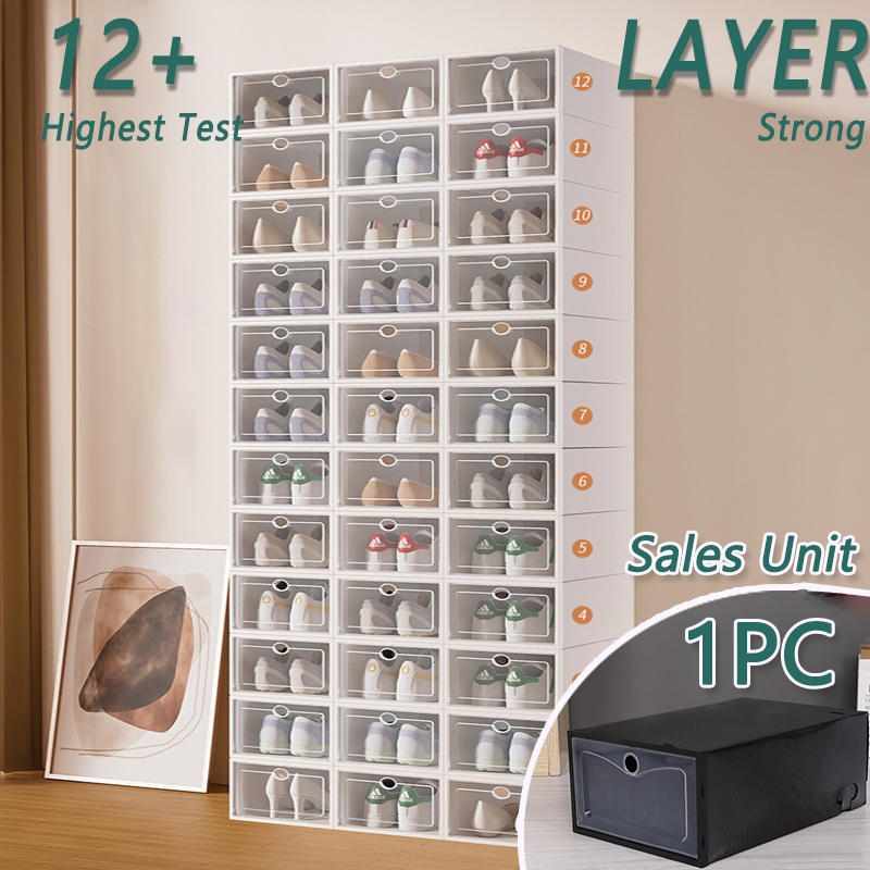 Big Size Foldable Colorful Shoe Box Storage Organizer Foldable Drawer ...