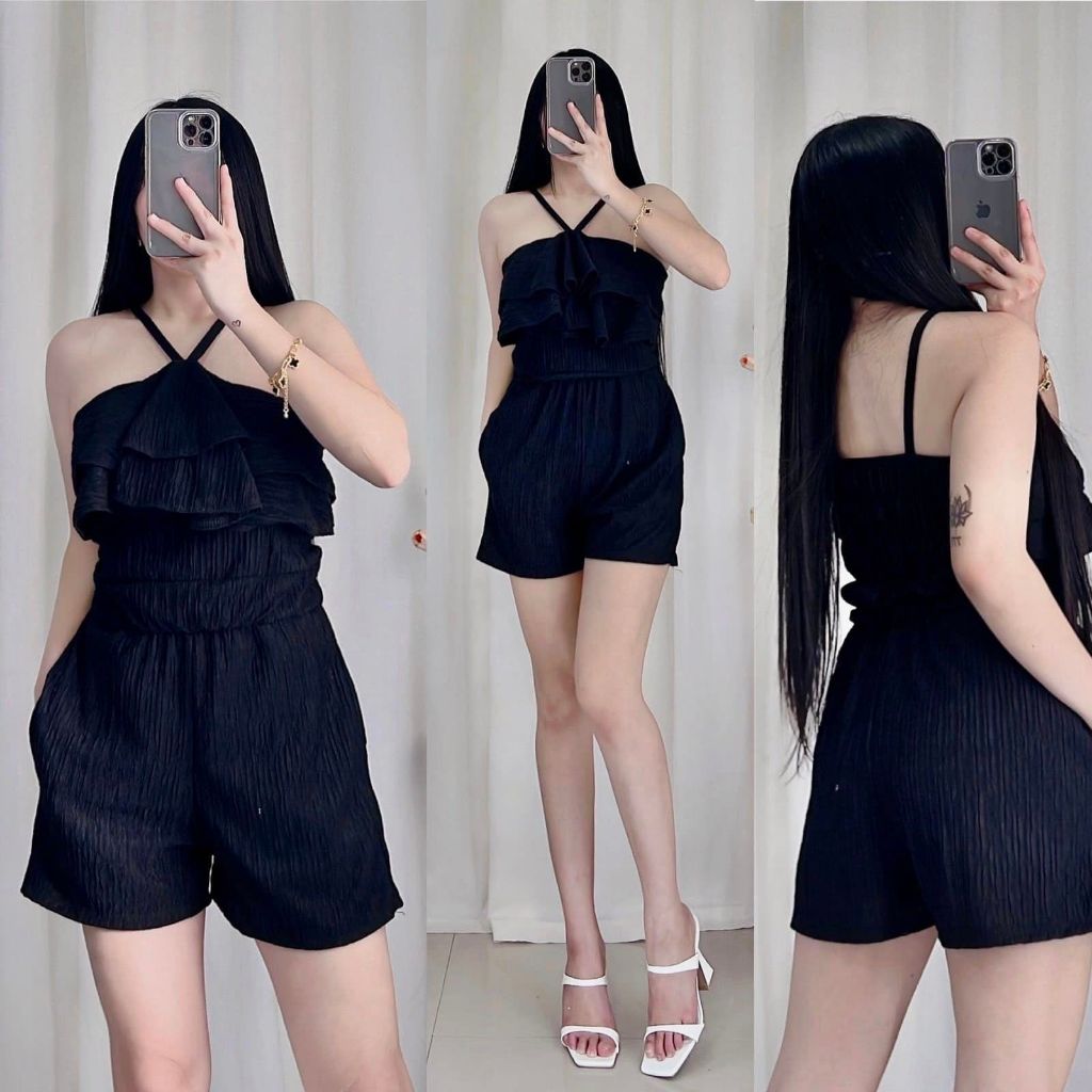 Thalia Romper | Rose