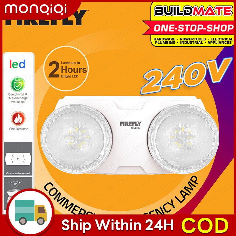 Firefly 240V Commercial Emergency Lamp LED Light Dual Optics ...