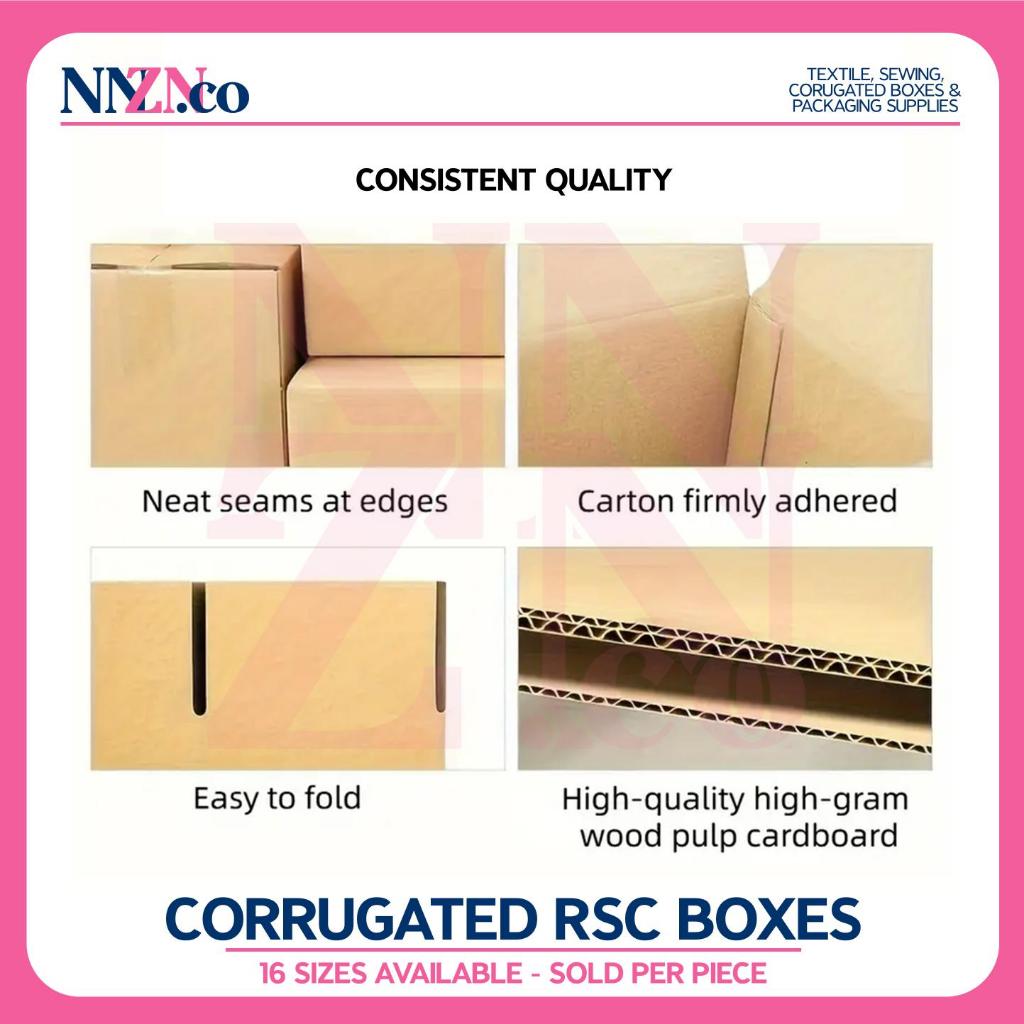 NNZN (16 Sizes Available) Corrugated Box RSC Box Shipping Box Packaging ...