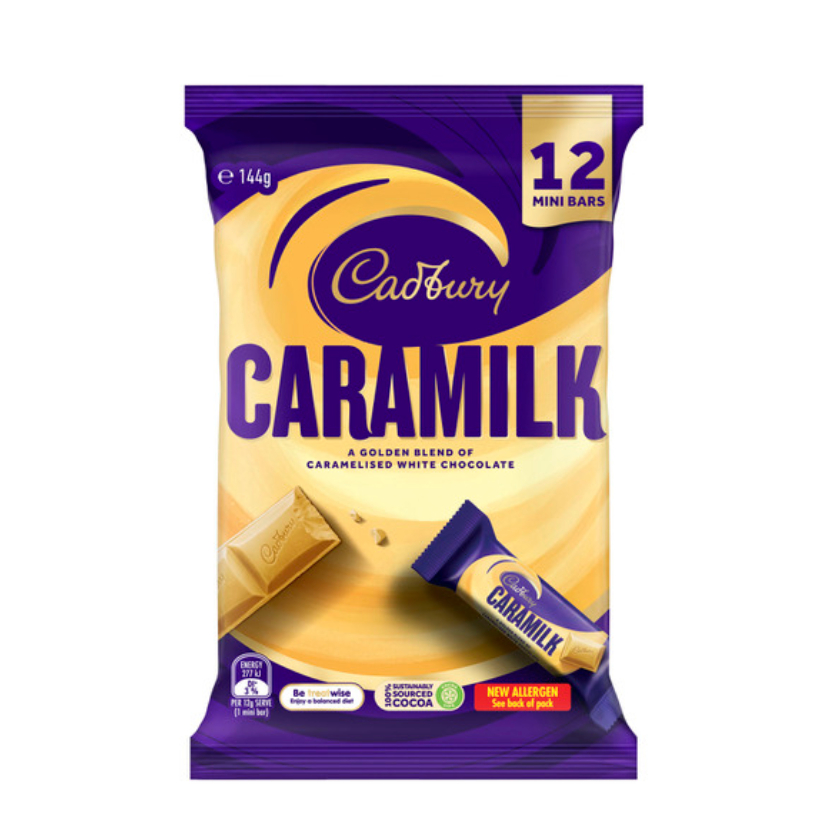 Cadbury Caramilk Chocolate Sharepack 12 Pack | 144g (FEB 20, 2025 ...
