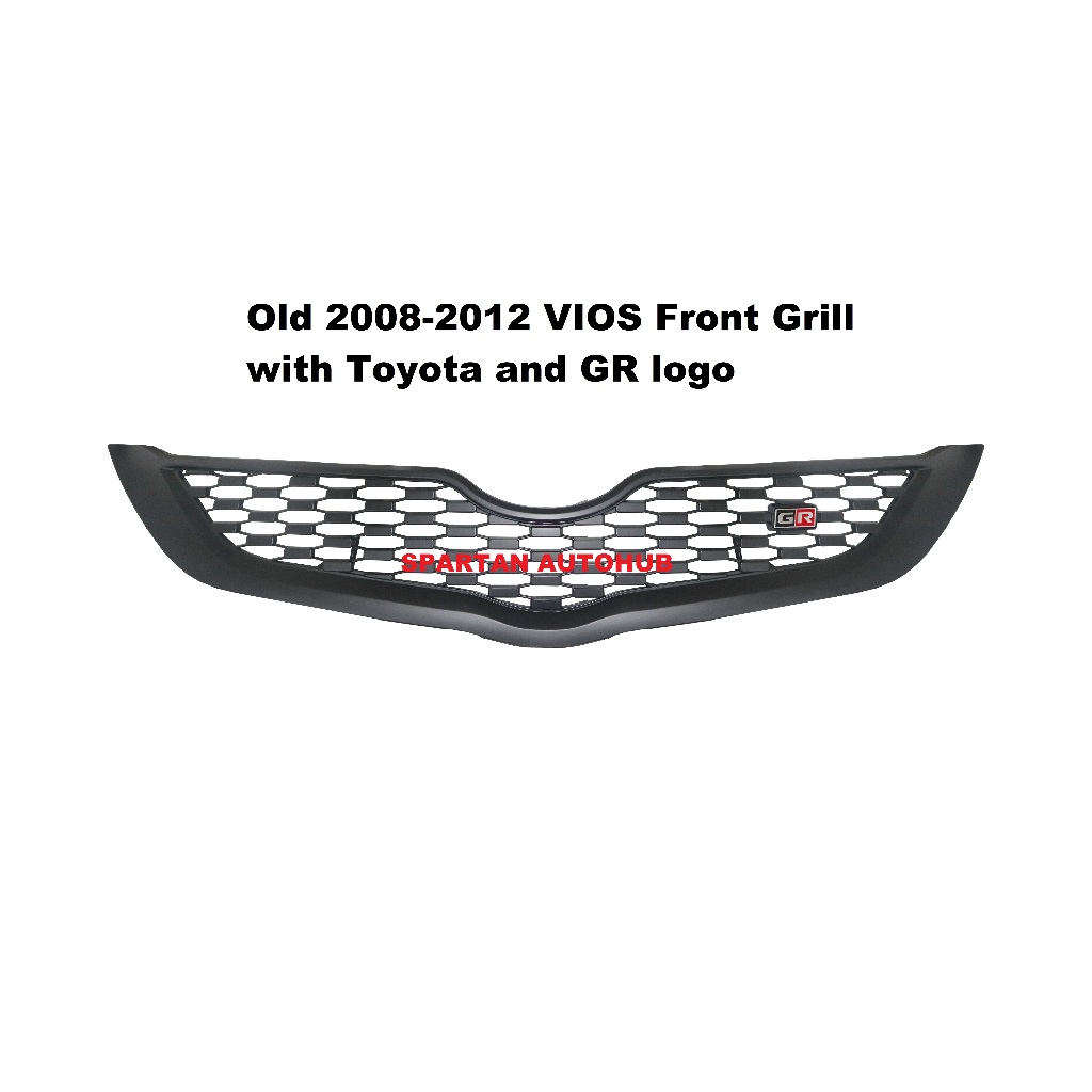 TOYOTA VIOS 2008-2013 BATMAN BELTA GRILL WITH GR LOGO | Shopee Philippines