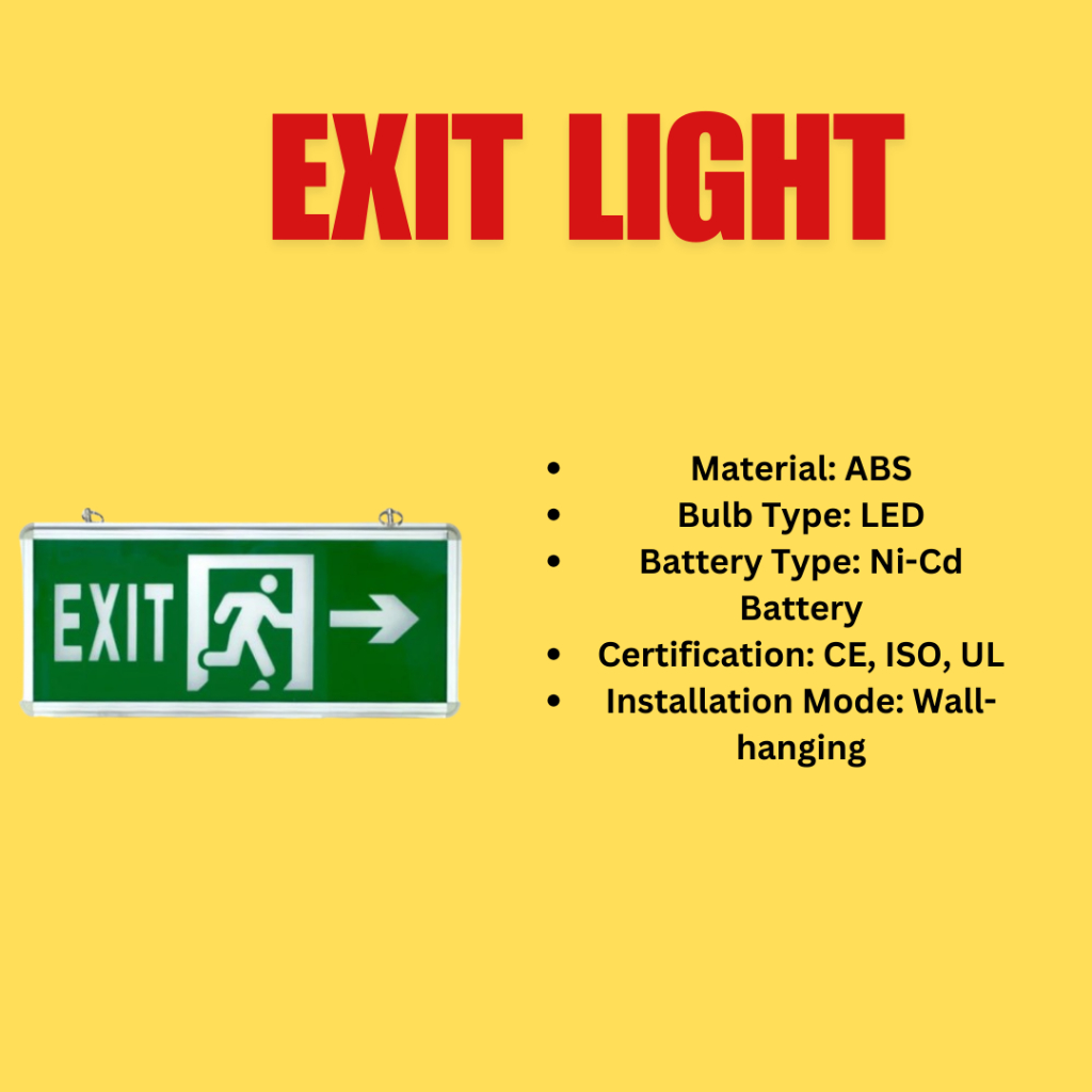 EMERGENCY LED EXIT SAFETY SIGN | Shopee Philippines