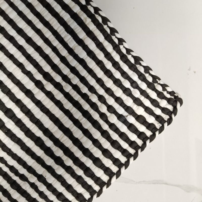 Basahan Doormat/ Foot rug in Black and White (Medium size) | Shopee ...