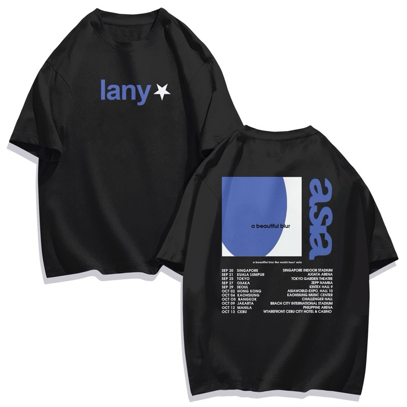 LANY A Beautiful Blur World Tour Fan Support T-shirt oversized