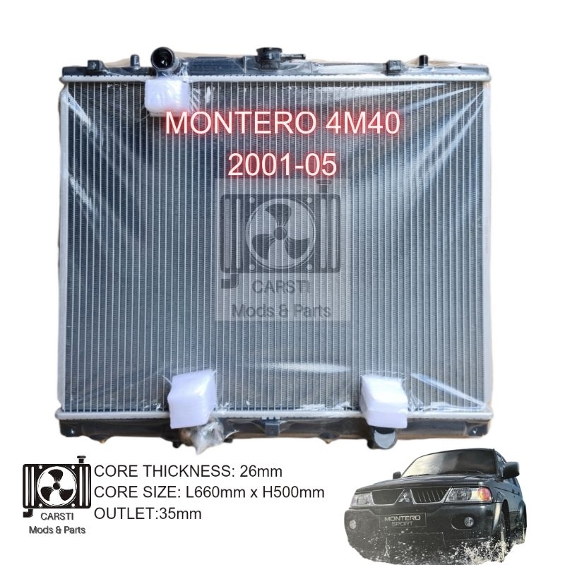 Mitsubishi Montero Radiator 2001-2005 Automatic 4m40 2.8 Turbo diesel ...