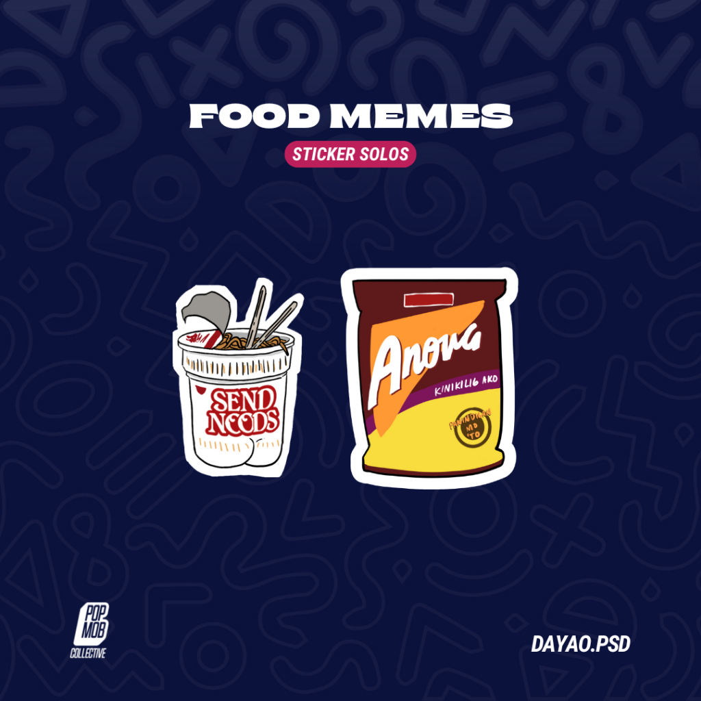 Food Memes Waterproof Matte Vinyl Sticker | Art by Azi | Shopee Philippines