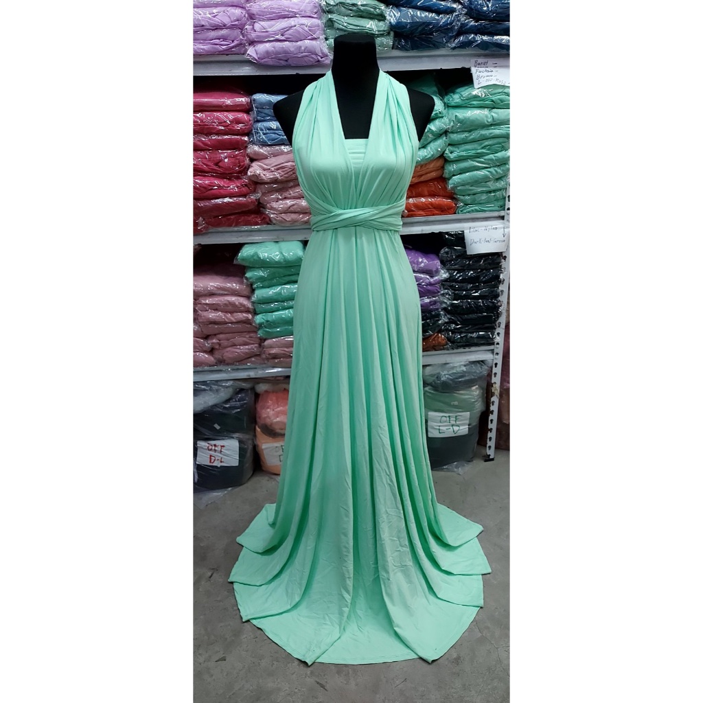 mint green infinity dress Sage Infinity Dress/Wrap Convertible Sage Bridesmaid Dress/Custom Size   ScholleDress