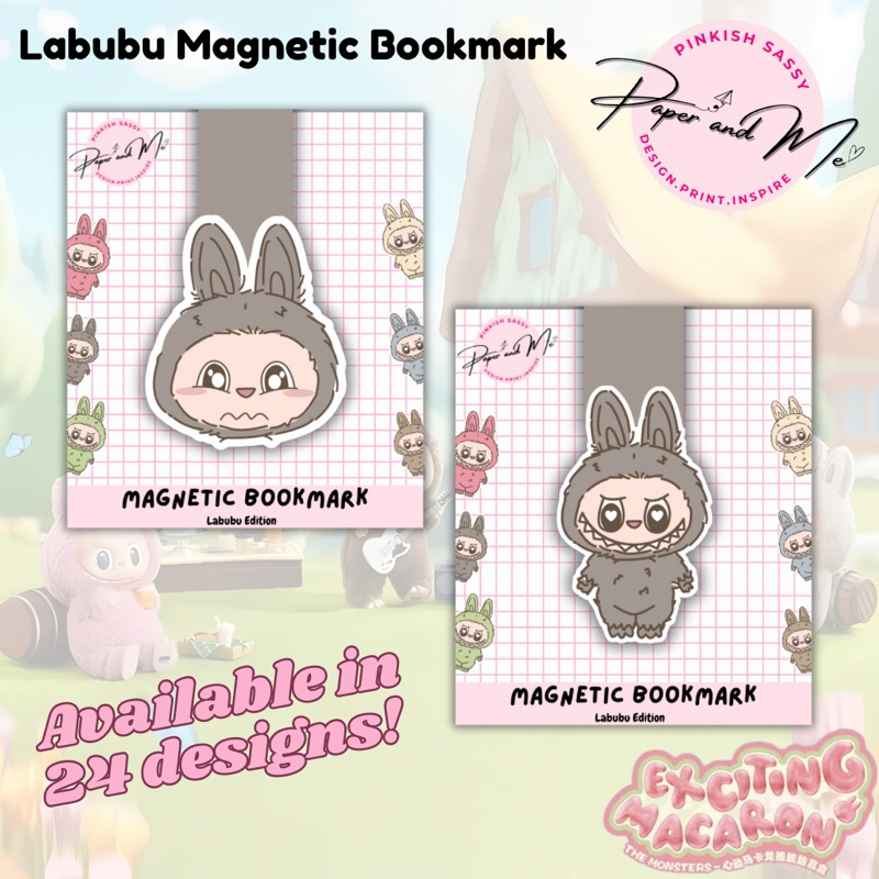 Labubu Magnetic Bookmarks - Macaroons Ququ Hehe Sisi Zizi Dada Zimomo ...