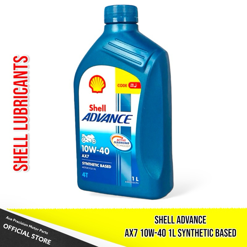 Shell Advance ultra 10W40 4T 1L Fully Synthetic scooter 4-stroke for ...